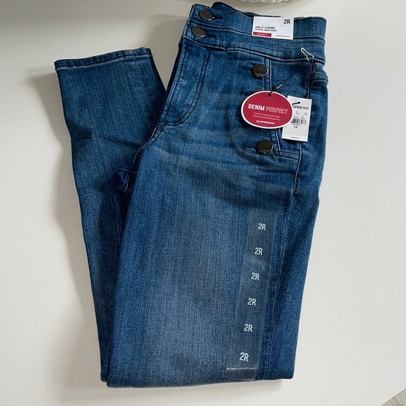 New Express Ankle Legging Super High Rise Jeans